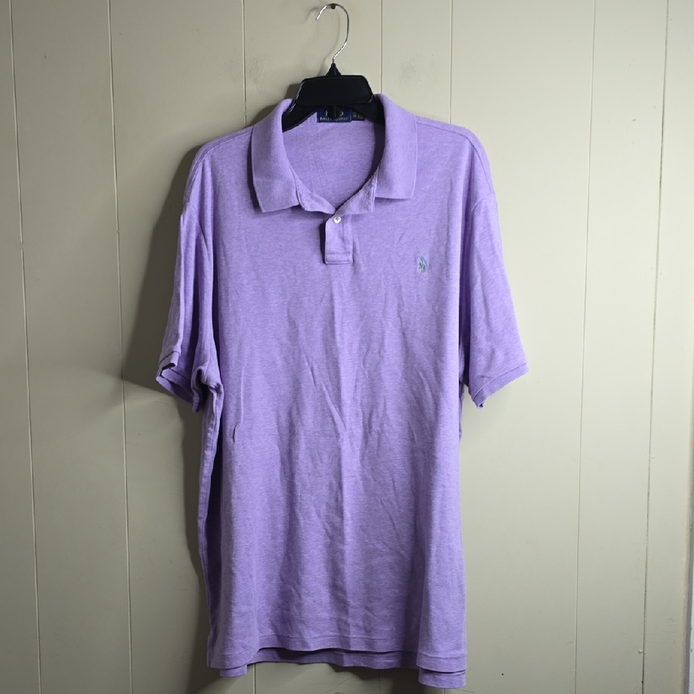 Polo Ralph Lauren Men's Purple Polo Short Sleeve Collar Shirt XXL - Picture 1 of 8